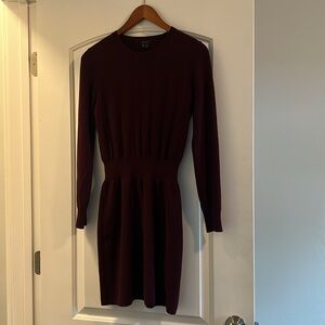 Theory Burgundy Sweater Dress M